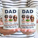 Gift For Husband,Gift For Grandpa,Gift For Father,Grandpa,Grandkids,Dad,Daughters - Dad Thanks For Always Saying Yes - Personalized Mug
