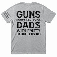 Gift For Father, Top Market, Humorous, Custom Text - Dads With Pretty Daughters Do - Personalized T Shirt