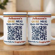 Gift For Yourself, Inspirational, QR Code - Daily Quiz - Daily Quiz Interactive QR Code - Personalized Mug