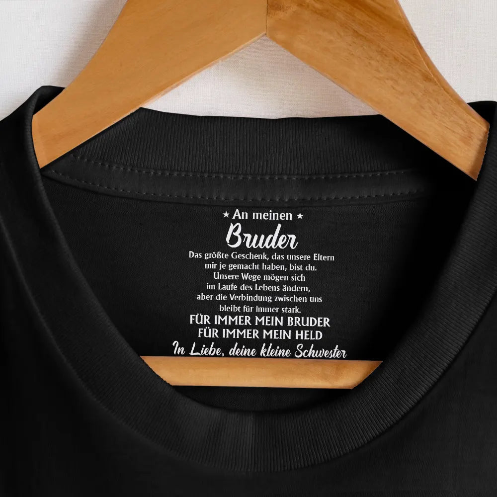 Gift For Sibling,Gift For Sisters,Gift For Brothers,Love,German - Das größte Geschenk - Personalisiertes T Shirt