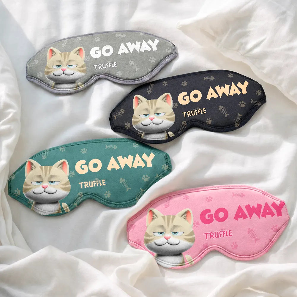 Cat Lovers,Cat Mom,Cat Dad,Pet Lovers,Pet Mom,Pet Dad,Funny - Do Not Disturb Funny Cat - Personalized 3D Sleep Mask