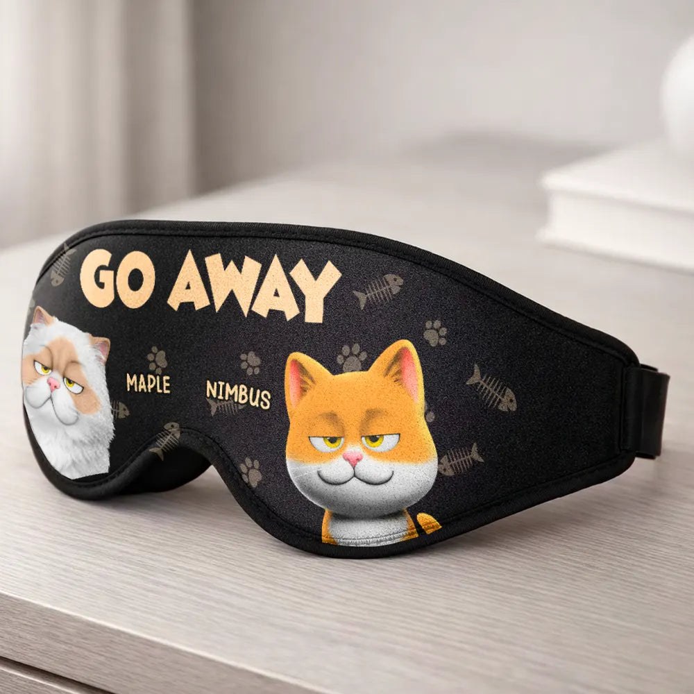 Cat Lovers,Cat Mom,Cat Dad,Pet Lovers,Pet Mom,Pet Dad,Funny - Do Not Disturb Funny Cat - Personalized 3D Sleep Mask