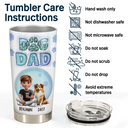 Dog Dad,Dog Mom,Happy - Dog Dad Dog Mom Cute Fur Baby Printed Glitter - Personalized Tumbler