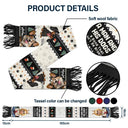 Dog Lovers,Dog Mom,Dog Dad,Christmas,Happy - Dog Lover A Bond That Can't Be Broken 3D Effect - Personalized Wool Scarf With Tassel