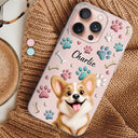 Pet Lovers, Pet Mom, Pet Dad, Dog Lovers, Dog Mom, Dog Dad, Happy - Dog Mom Dog Dad - 3D Inflated Effect Printed, Personalized Clear Phone Case