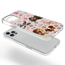 Pet Lovers, Pet Mom, Pet Dad, Dog Lovers, Dog Mom, Dog Dad, Happy - Dog Mom Dog Dad - 3D Inflated Effect Printed, Personalized Clear Phone Case