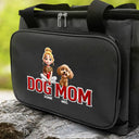 Dog Lovers, Dog Mom, Dog Dad, Pet Lovers, Pet Mom, Pet Dad, Happy - Dog Mom Dog Dad - Embroidery Text Effect Printed, Personalized Lunch Bag, Cooling Tote