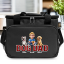 Dog Lovers, Dog Mom, Dog Dad, Pet Lovers, Pet Mom, Pet Dad, Happy - Dog Mom Dog Dad - Embroidery Text Effect Printed, Personalized Lunch Bag, Cooling Tote