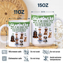 Dog Lovers,Pet Lovers,Dog Mom,Dog Dad,Funny - Dog Mom If I Could Talk - Personalized White Edge-to-Edge Mug