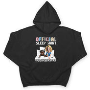 Pet Lovers,Pet Mom,Pet Dad,Dog Lovers,Dog Mom,Dog Dad,Gift For Yourself,Gift For Women,Gift For Men,Happy - Dog Mom Official Sleep Shirt - Personalized T Shirt