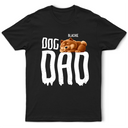 Pet Lovers,Pet Mom,Pet Dad,Dog Lovers,Dog Mom,Dog Dad,Happy - Dog Sleeping On Dad - Personalized T Shirt