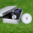 Happy,Sport Dad,Golf,Gift For Father,Gift For Men,Dog Lovers,Dog Dad - Dogs Make Me Happy - Personalized Golf Ball Stamp With Metal Storage Box
