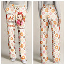 Gift For Yourself,Gift For Women,Happy,Christmas - Donut Mess With Me 3D Effect Turban Woman - Personalized Pajama Pants