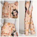 Gift For Yourself,Gift For Women,Happy,Christmas - Donut Mess With Me 3D Effect Turban Woman - Personalized Pajama Pants