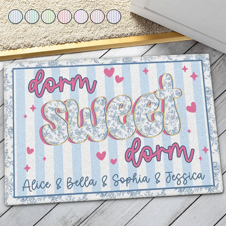 Dorm Sweet Dorm - Personalized Doormat