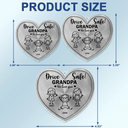 Gift For Father, Gift For Mother, Gift For Grandma, Gift For Grandpa, Happy - Drive Safe Daddy Kid Stick Figures - Personalized Acrylic Car Hanger