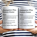 Gifts For Colleagues,Gift For Women,Gift For Men,Funny - Dumpster Fire Response Team Definition - Personalized Mug