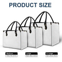 Family,Gift For Bestie,Dog Lovers,Cat Lovers,Happy,Custom Photo,Gift For Mother,Gift For Father - Custom Photo Pencil Sketch Family Dog Cat Portrait - Personalized Leather Bag