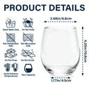 I Love Your Face Timber Couple - Personalized Stemless Wine Glass