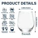 Family,Gift For Bestie,Dog Lovers,Cat Lovers,Happy,Custom Photo,Gift For Mother,Gift For Father - Custom Photo Pencil Sketch Art Family Besties Dog Cat Portrait - Personalized Stemless Wine Glass