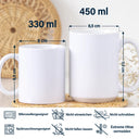 Mom - Daughters (Adult),Mom - Sons,Gift For Women,Gift For Men,Gift For Daughter,Gift For Son,Happy,Non-Eng - Ich Lächle Weil Du Meine Tochter Mein Sohn Bist - Personalisierte Weiße Tasse Mit Rundumdruck