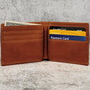 Best Dad Ever Fist Punch Faux-Stitched Effect - Personalized Leather Wallet