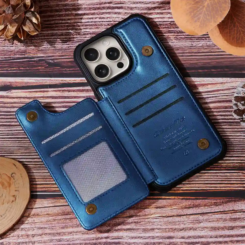 Living That Grandma Life - Personalized Leather Flip Wallet Phone Case