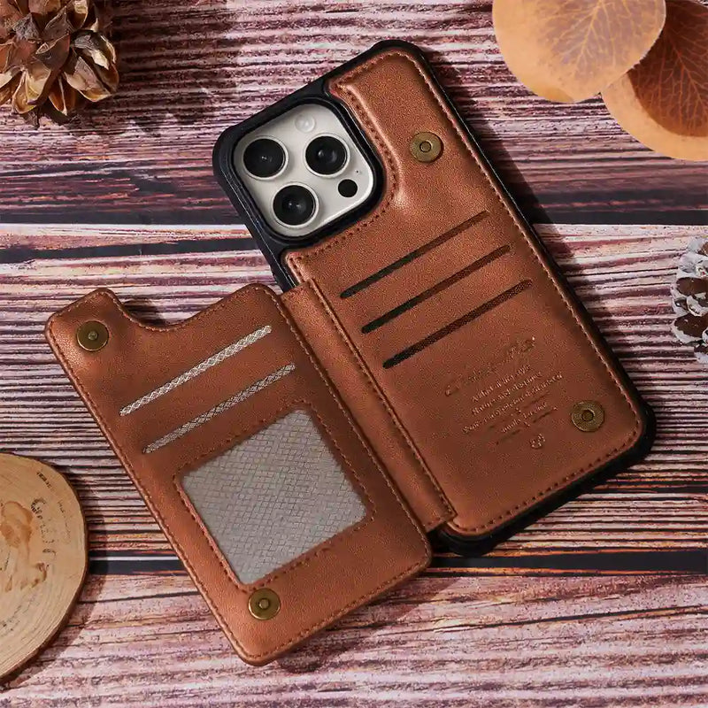 Grandma's Mom's Little Sweethearts - Personalized Leather Flip Wallet Phone Case