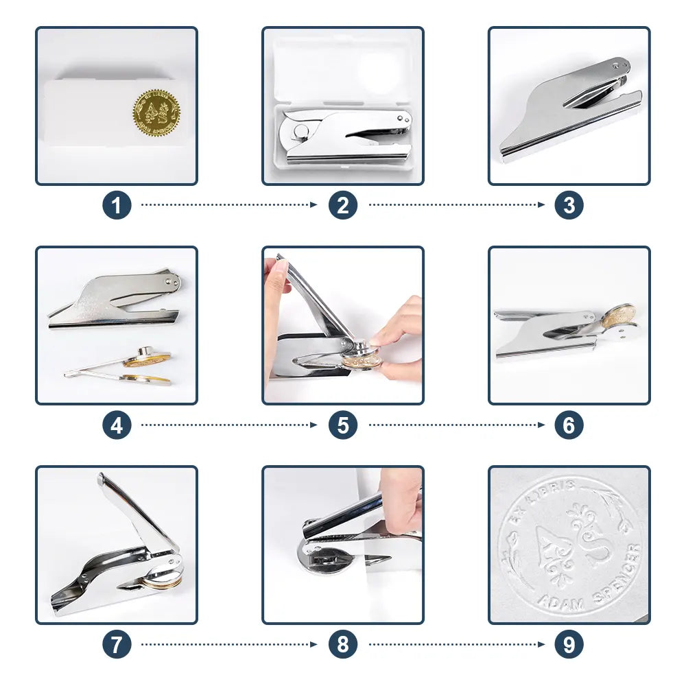 Love,Wedding,Wedding Anniversary,Gift For Couples,Engaged - Wedding Couple - Personalized Embosser Stamp