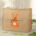 Easter, Happy, Gift For Kids, Parents - Easter Egg Hunt - Personalized Jute Beach Bag