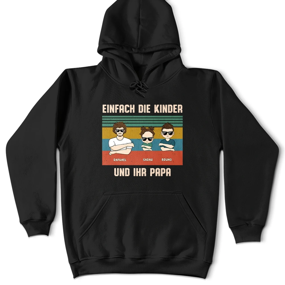 Non-Eng,German,Gift For Men,Gift For Father,Happy,Dad - Daughters (Adult),Dad - Daughters (Young),Dad - Sons,Dad - Children - Einfach Ein Papa Und Sein Mädchen - Geschenk Für Den Vater - Personalisiertes T Shirt
