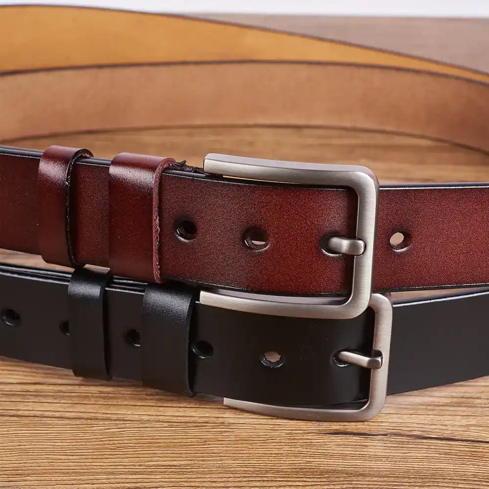 Father We Love You Every Day - Personalized Engraved Leather Belt