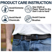 Dad It Reminds You How Much We Love You - Personalized Engraved Leather Belt