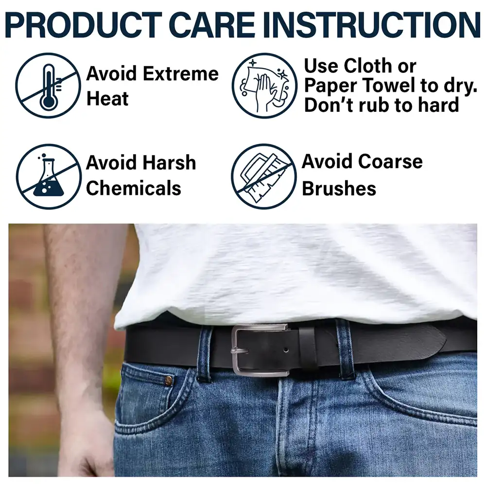 Father We Love You Every Day - Personalized Engraved Leather Belt