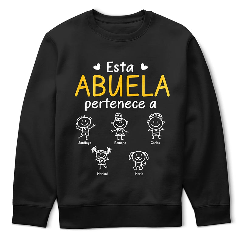Gift For Women,Gift For Men,Parents,Gift For Mother,Gift For Grandpa,Gift For Father,Gift For Grandma,Gift For Grandparents,Love,Spanish - Este Abuelo Esta Abuela Este Papá Esta Mamá Pertenece A - Camiseta Personalizada