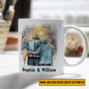 Family Old Couple To My Husband You Are The World Skin Custom Mug, Couple Gift, Anniversary Gift, Memorial Gift, Grandparents Day Gifts