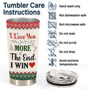 Christmas Couple Always Be By Your Side - Personalized Custom Tumbler