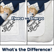 Couple Side View Snuggle Blanket - Gift For Couples - Personalized Fleece Blanket