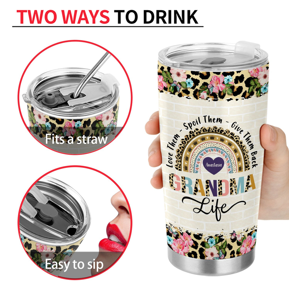 My Favorite People Call Me - Gift For Grandma - Personalized Tumbler