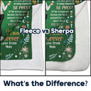 Daughter Closed My Eyes For A Momment - Gift For Daughter - Personalized Fleece Blanket, Sherpa Blanket