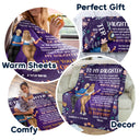 Daughter Closed My Eyes For A Momment - Gift For Daughter - Personalized Fleece Blanket, Sherpa Blanket