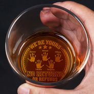 No Returns Or Refunds - Personalized Engraved Whiskey Glass