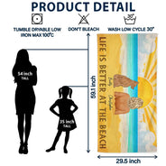 All I Need Is My Dogs And The Beach - Personalized Beach Towel