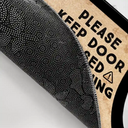 Funny Cats Planning Escape - Personalized Doormat