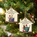 First Christmas In Our New Home - Personalized Custom Shaped Wooden Ornament