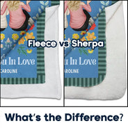 Gift For Sisters, Gift For Bestie - Wraping You In Love - Personalized Fleece Blanket, Sherpa Blanket