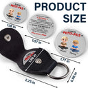 Gift For Daughter,Gift For Son,Gift For Grandkids,Dad - Daughters (Adult),Dad - Sons,Mom - Daughters (Adult),Mom - Sons,Dad - Daughters (Young),Mom - Daughters (Young),Love,French - Fais Simplement De Ton Mieux - Porte-Clés Câlin De Poche En Cuir Personnalisé