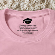 Graduation,Happy,Gift For Kids,Gift For Daughter,Gift For Son,Gift For Sibling,Gift For Sisters,Gift For Brothers,Gift For Bestie,Christian - Faith Over Fear Bible Verse - Personalized T Shirt
