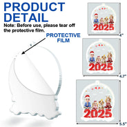 Love, Family, Christmas - Family 3D Effect - Personalized Custom Shaped Acrylic Ornament