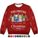 Gift For Couples,Gift For Husband,Gift For Wife,Gift For Boyfriend,Gift For Girlfriend,Gift For Yourself,Gift For Women,Gift For Men,Gift For Mother,Gift For Father,Gift For Grandpa,Gift For Grandma,Family,Pet Lovers,Cat Lovers,Dog Mom,Dog Dad,Dog Couple,Cat Mom,Cat Dad,Cat Couple,Dog Lovers,Pet Mom,Pet Dad,Pet Couple,Happy,Christmas - Family Christmas Tree Farm Fresh - Personalized Unisex Ugly Sweater